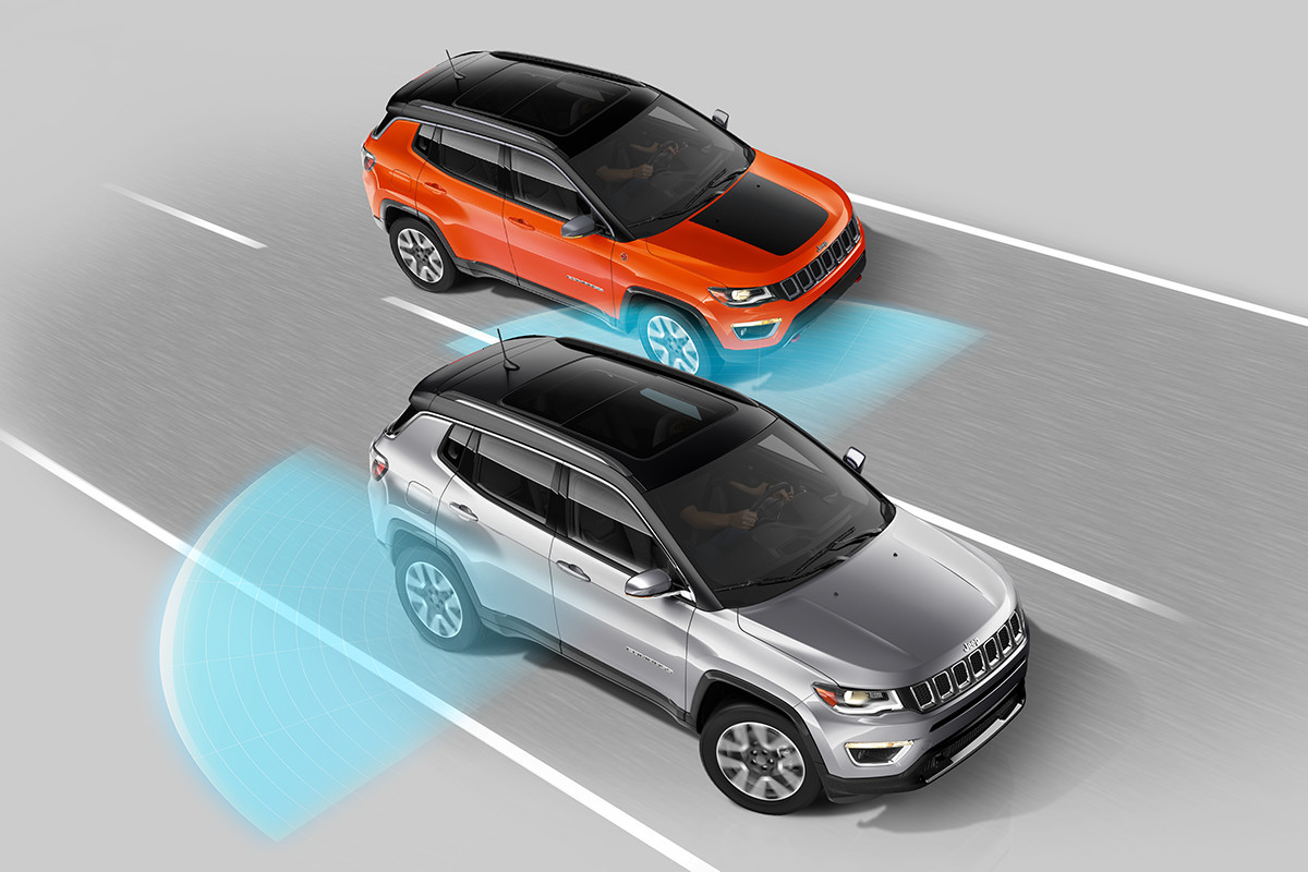 Capteurs de surveillance des angles morts du Jeep Compass 2019