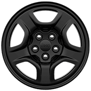 Roues de 16 po en acier stylisé noir à faible brillance