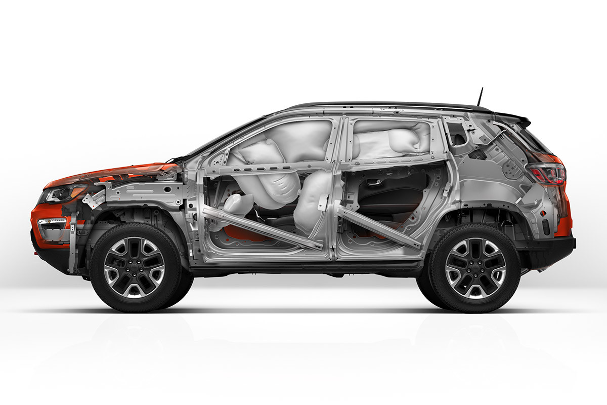 Cross-section of a 2020 Jeep Compass.