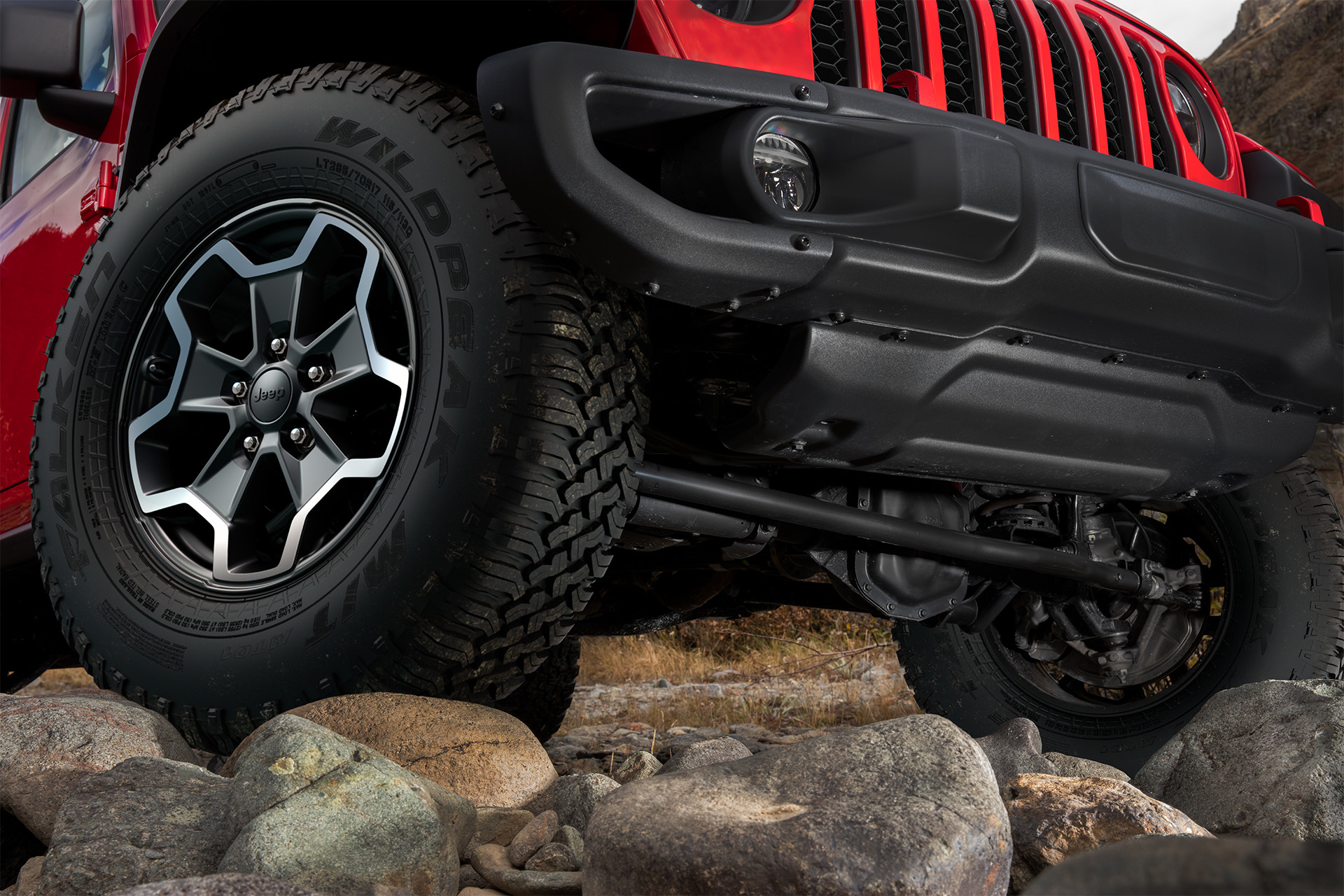 Extérieur du Jeep Gladiator 2020 montrant les roues.