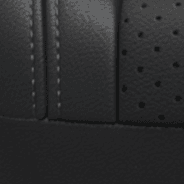 À dessus en cuir - noir