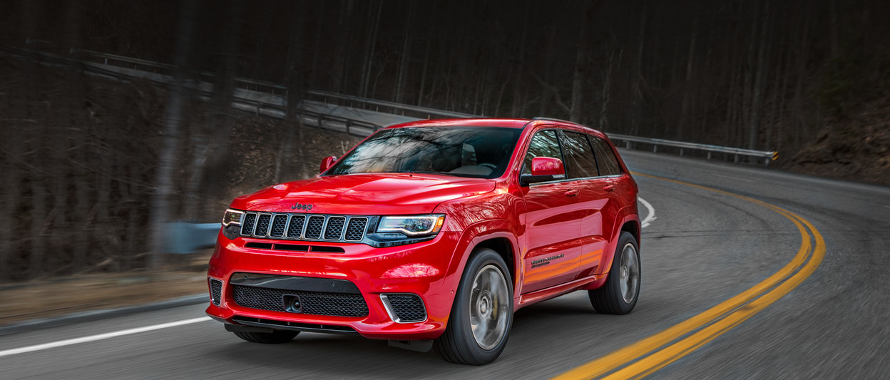 2018 Jeep Grand Cherokee SUV Trackhawk shown in red