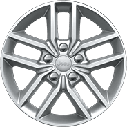 Roues de 18 po en aluminium argent très brillant