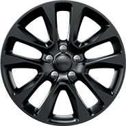 Roues de 20 po en aluminium noir brillant