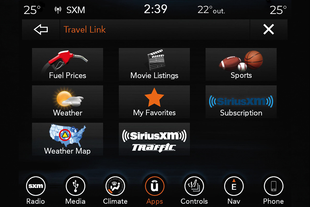 Jeep Grand Cherokee 2019 avec services SiriusXM