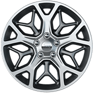 Roues de 20 po en aluminium poli avec creux gris technique