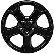 Roues de 20 po en aluminium noir brillant