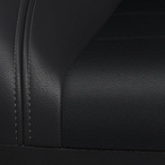 Leather‑faced – Black