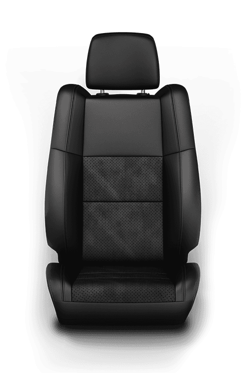 Leather‑faced with perforated suede inserts – Black with Black accent stitching