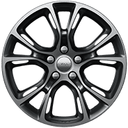 20‑inch Satin Carbon split‑spoke aluminum