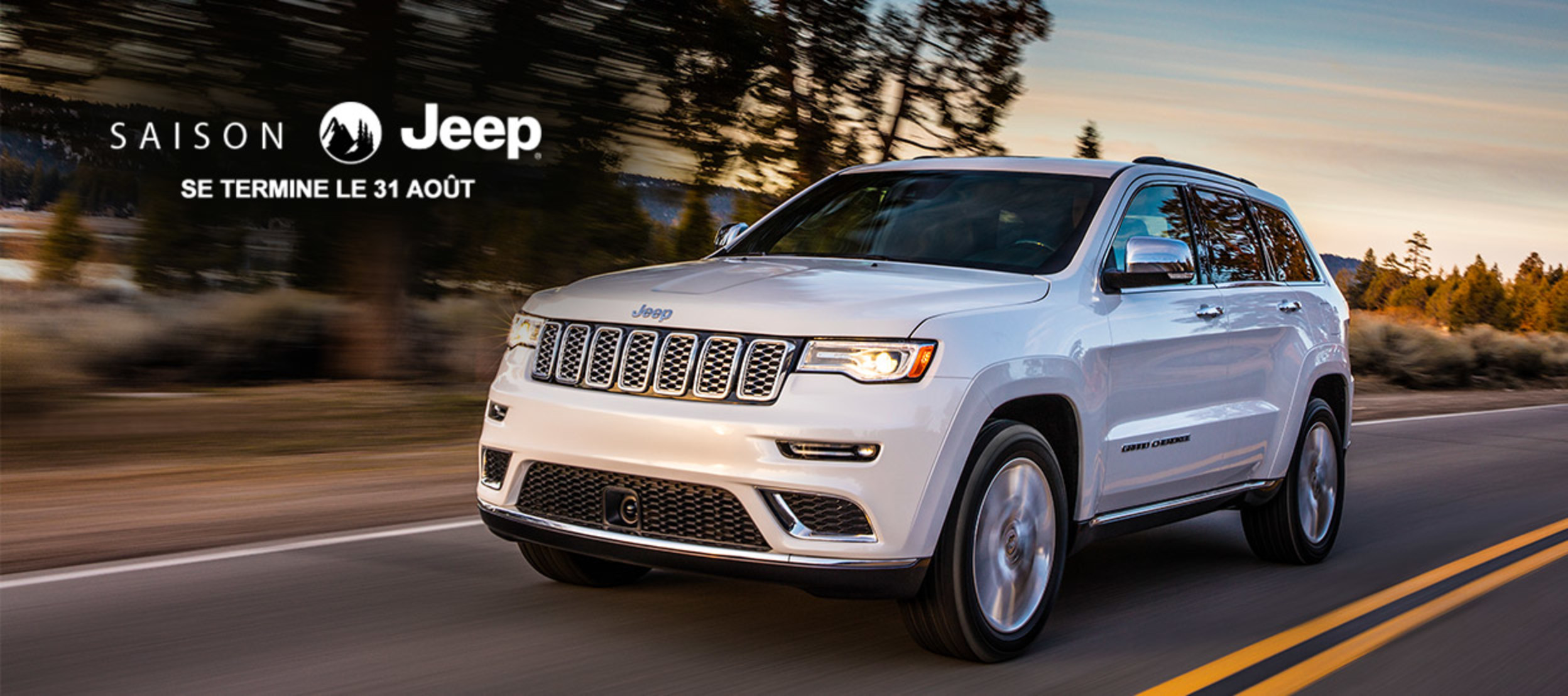 La saison Jeep. Se termine le 31 août