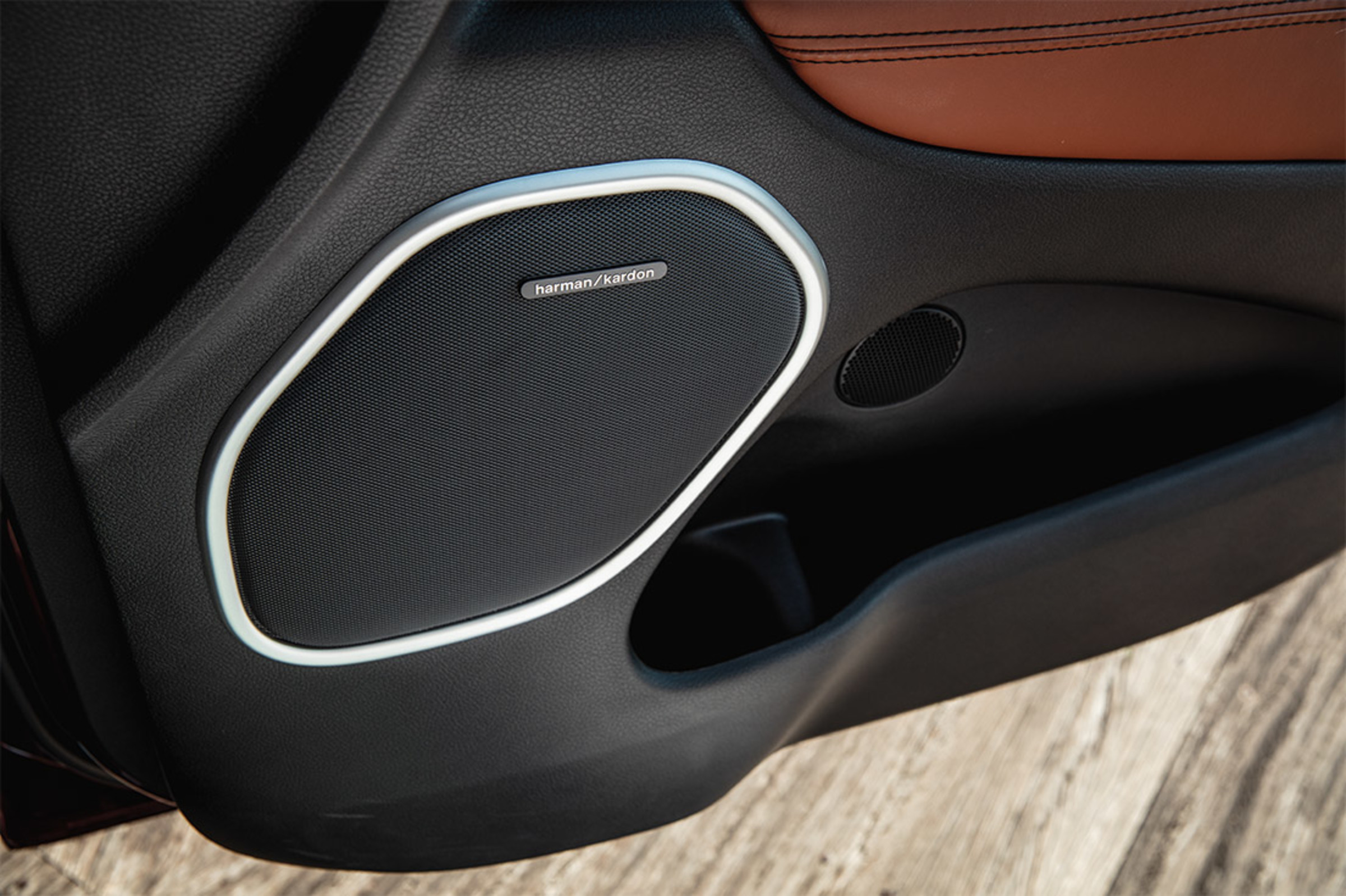 Close-up view of a speaker included in the available Harman Kardon® Premium Sound System