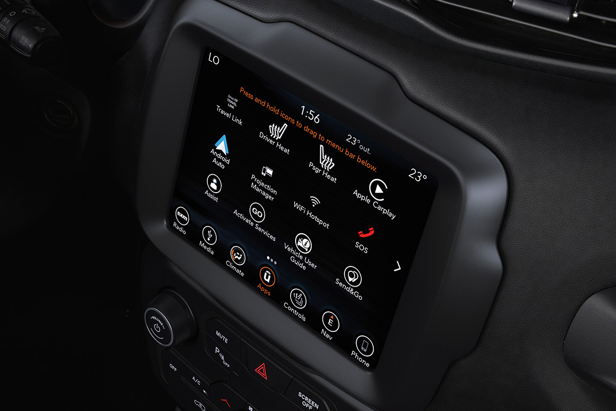 2018 Jeep Renegade unconnect 3 with 4 and 4c Nav