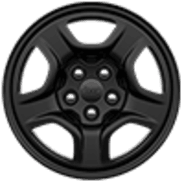 Roues de 16 po en acier stylisé noir à faible brillance
