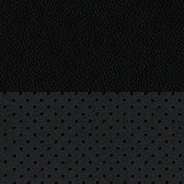 À dessus en cuir - noir avec coutures contrastantes gris slalom