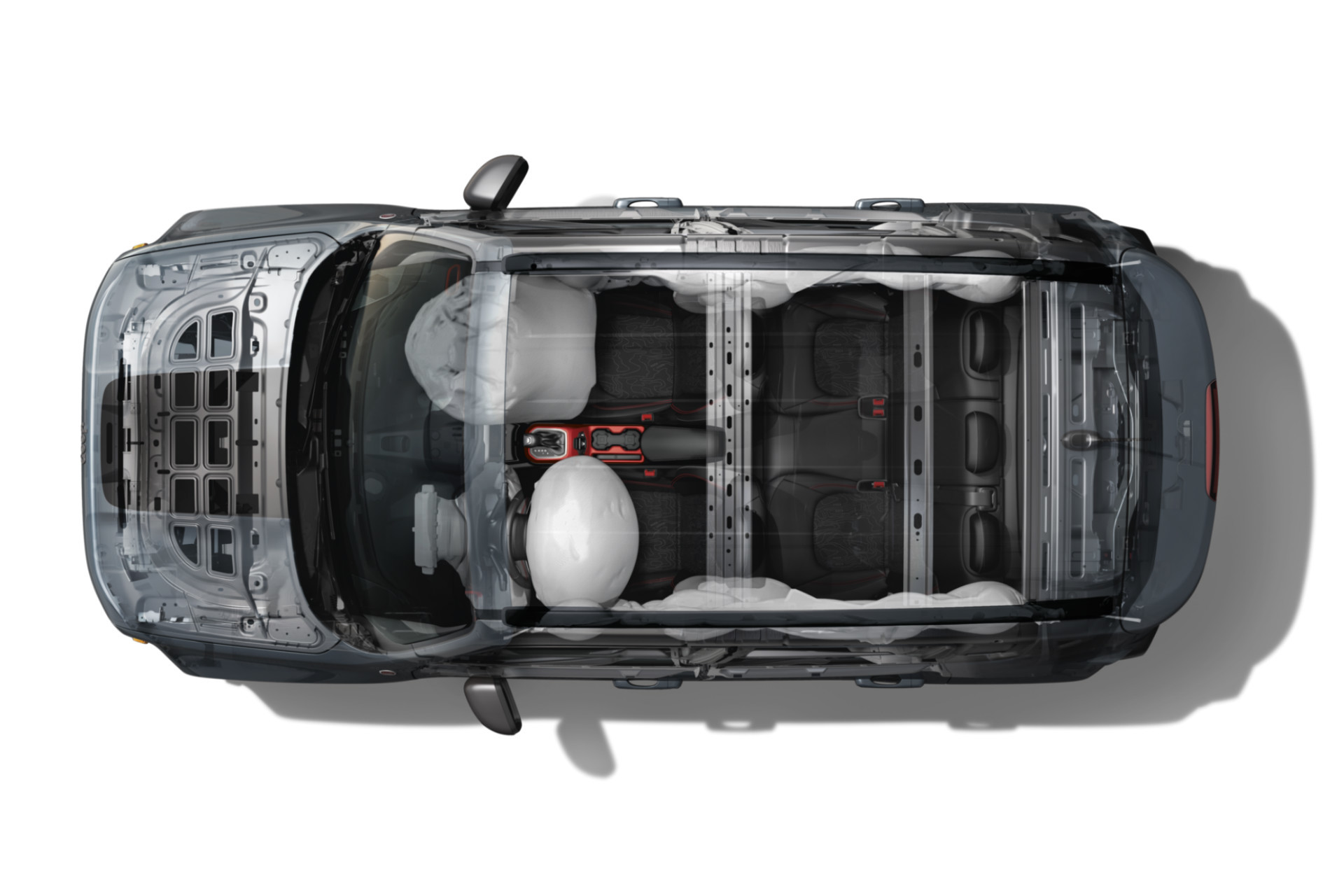 Vue d’ensemble de la structure mécanique du Jeep Renegade 2019