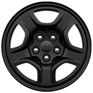 16-inch Low-Gloss Black styled steel
