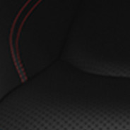 Leather-faced - Black with Red accent stitching