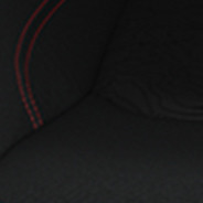 Cloth - Black topographic with Red accent stitching