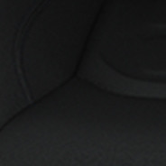 Embossed cloth - Black with Black accent stitching
