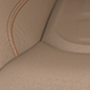 Embossed cloth - Black/Sandstorm with Tan accent stitching