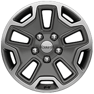 17-inch polished aluminum with painted centre