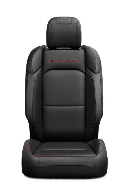 À dessus en cuir noir avec logo Rubicon<sup>MD</sup>