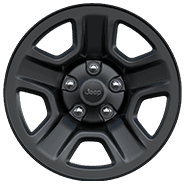 Roues de 17 x 7,5 po stylisées en acier noir