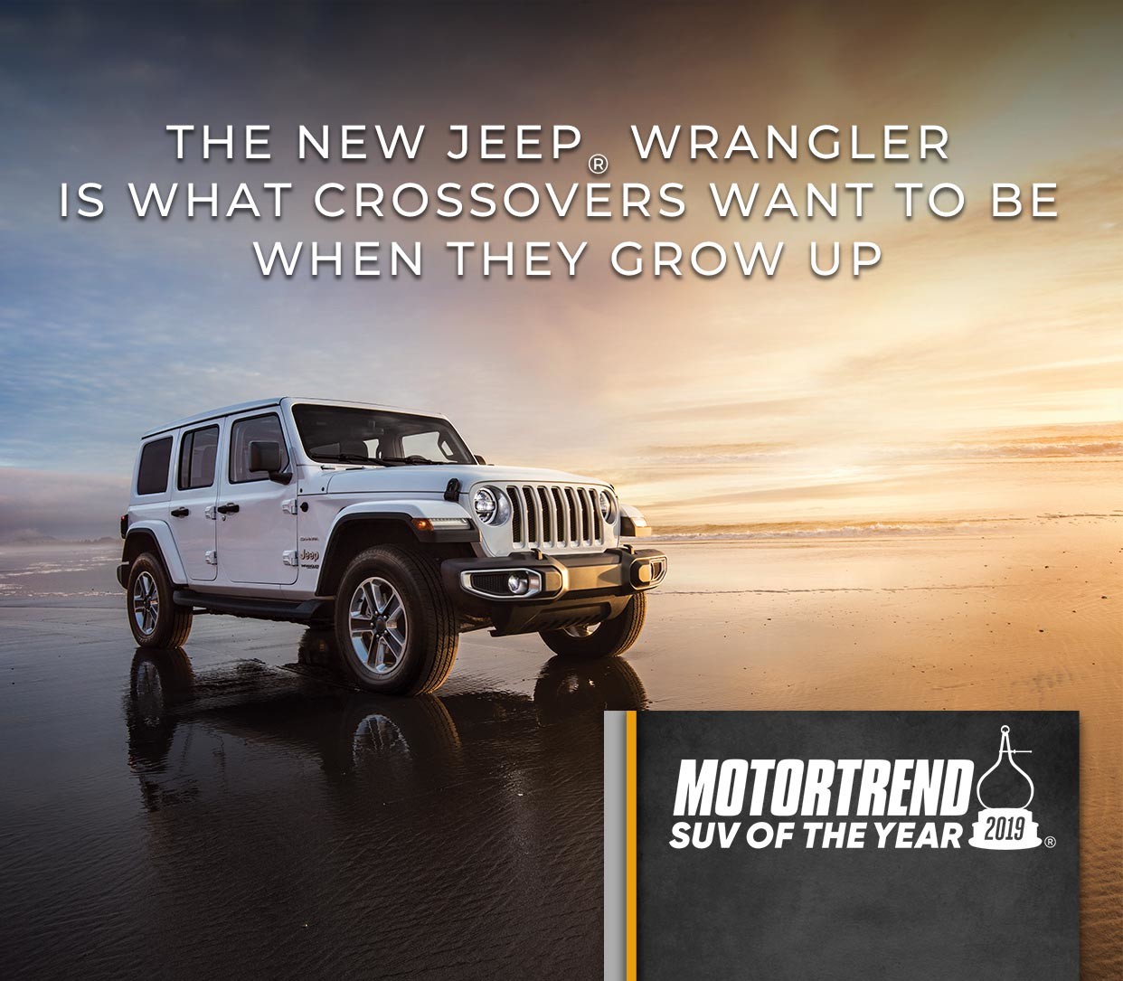 2019 Wrangler Unlimited Rubicon in Ocean Blue parked on hilltop, mountains behind.