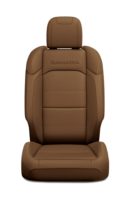Garnitures à dessus en cuir avec logo <span class="unbr">Sahara<sup>MD</sup></span> <br>brodé – daim foncé