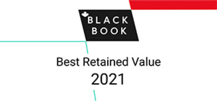 Canadian Black Book "Best Retained Value Award" in 2021 badge.