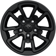 Roues de 17 po en aluminium noir mat