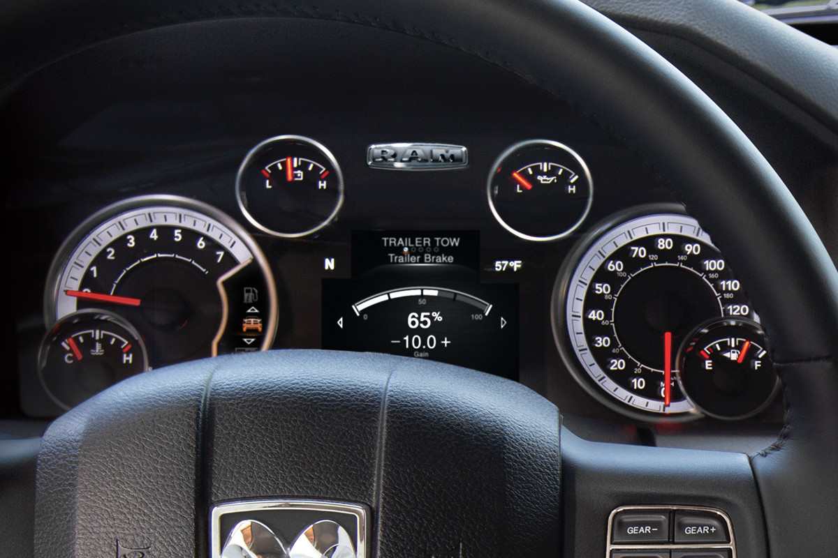 2019 Ram 1500 Classic in-cluster display