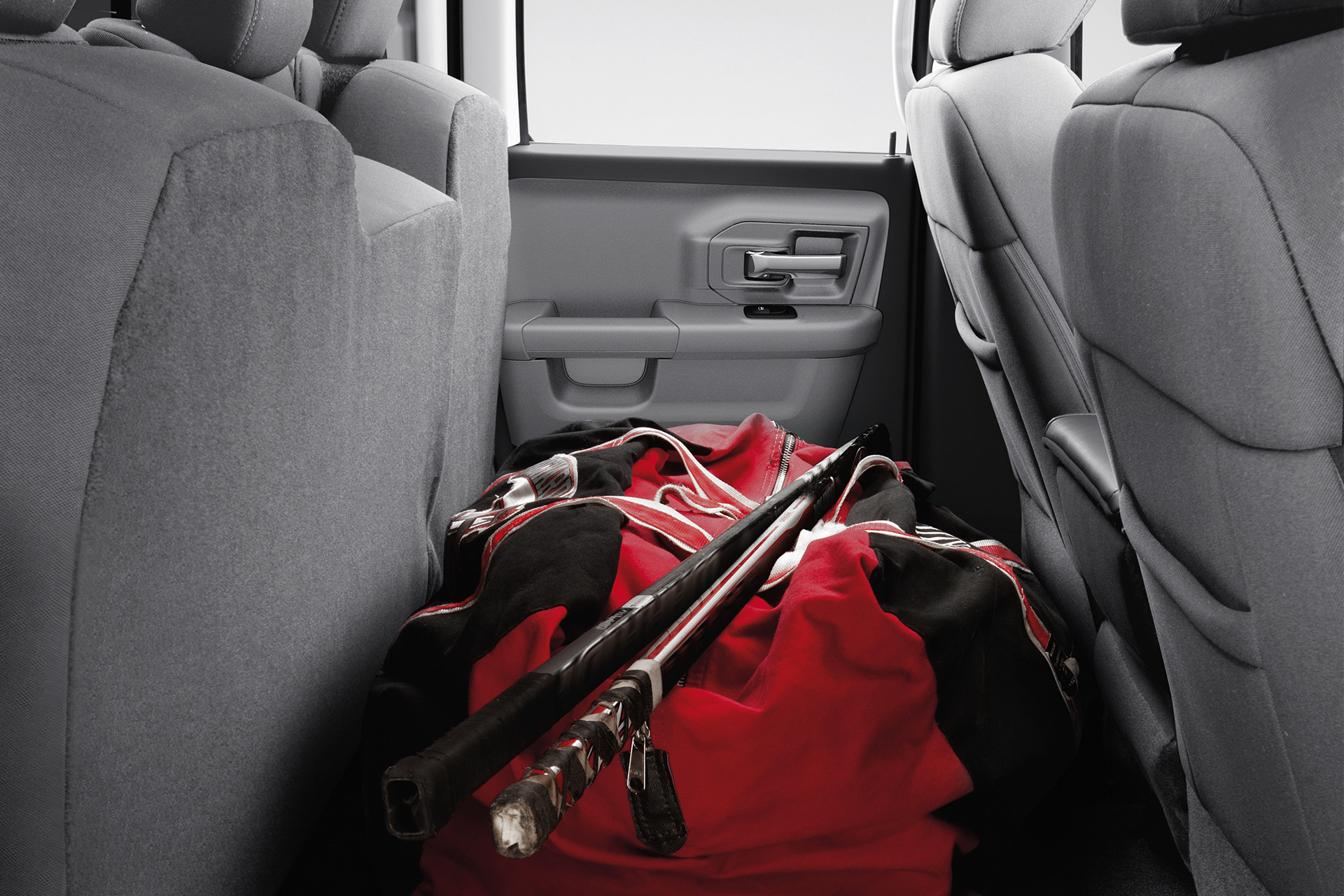 2019 Ram 1500 Classic interior, showing rear bench seat