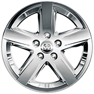 20-inch Chrome-Clad aluminum