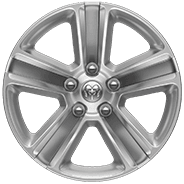 20-inch polished aluminum