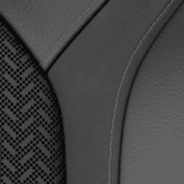 2019 Ram 1500 interior seating swatch leather faced with perforated inserts black