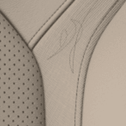 2019 Ram 1500 interior seating swatch premium leather with perforated inserts light frost indigo blue