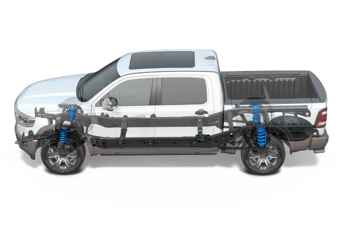 2019 Ram 1500 Class Exclusive multi link coil spring rear suspension