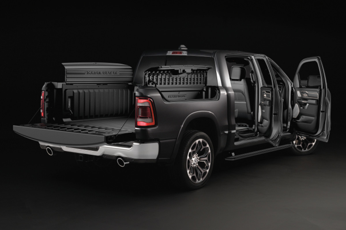 2019 Ram 1500 doors open black exterior