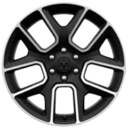 22‑inch polished aluminum