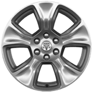 20‑inch polished aluminum
