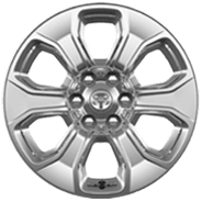 20‑inch premium chrome-clad aluminum