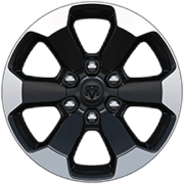 18‑inch Diamond Cut Black aluminum