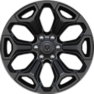22‑inch painted black aluminum