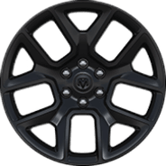 22‑inch painted Black aluminum