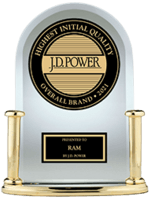 Prix JD Power de la meilleure qualité initiale.