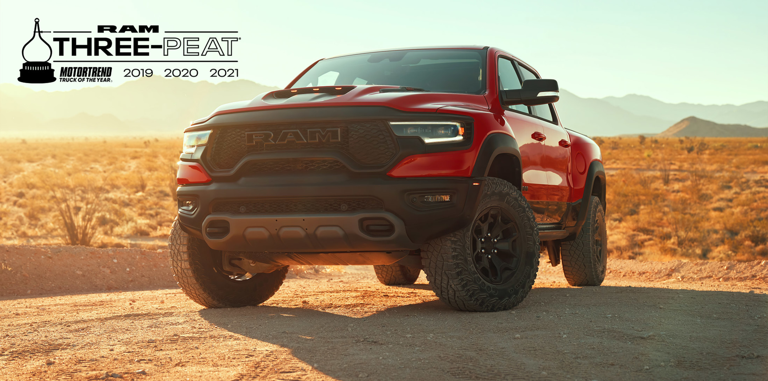 Red Ram 1500 TRX in the Desert