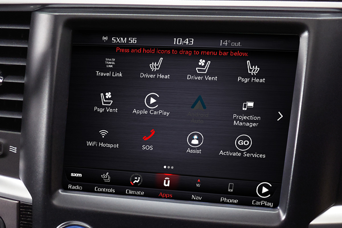 Camion RAM 2500 2018 – SiriusXM Travel Link