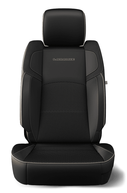 Leather Faced with Perforated Inserts - Black